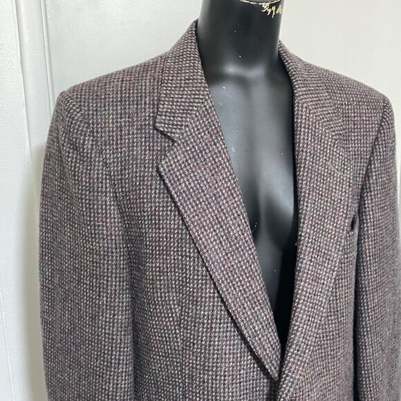 Oscar De La Renta Men's Tweed Wool Blazer Size 40 - Picture 3 of 6
